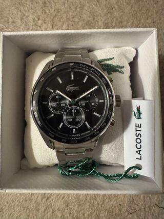 Reloj Lacoste Negro y Plateado