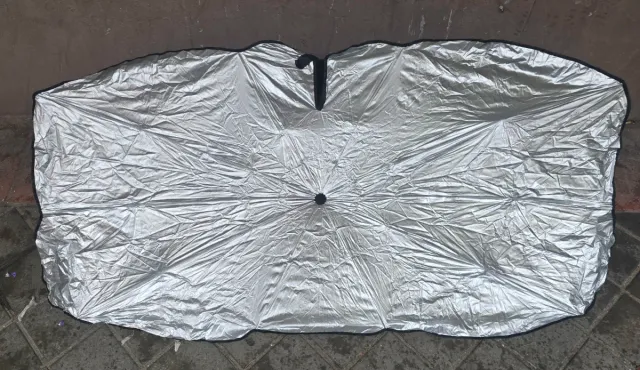 Parasol coche funda rajada