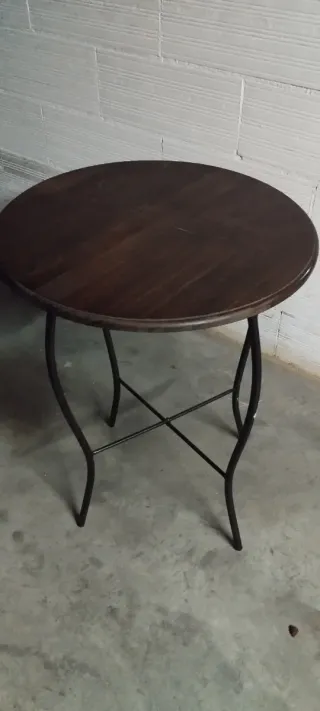 Mesa auxiliar rústica plegable