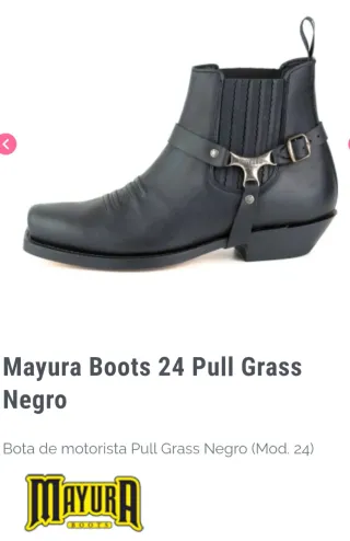 Botas Mayura 24 Pull Grass Negro