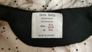 Abrigo Zara niña 3-4 años (104 cm)