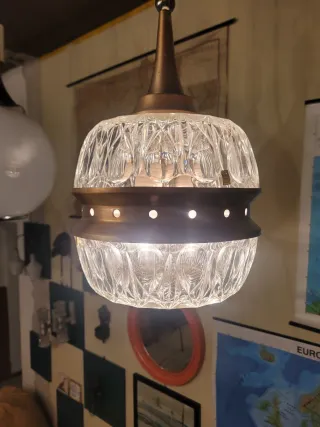 Lampada sospensione anni'60 in stile Mid-Century