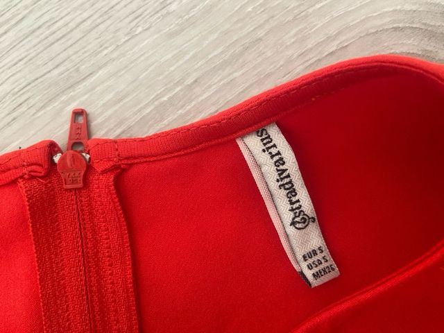 Vestido Naranja Talla S Stradivarius