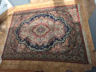 Alfombra Persa Lana Azul y Roja