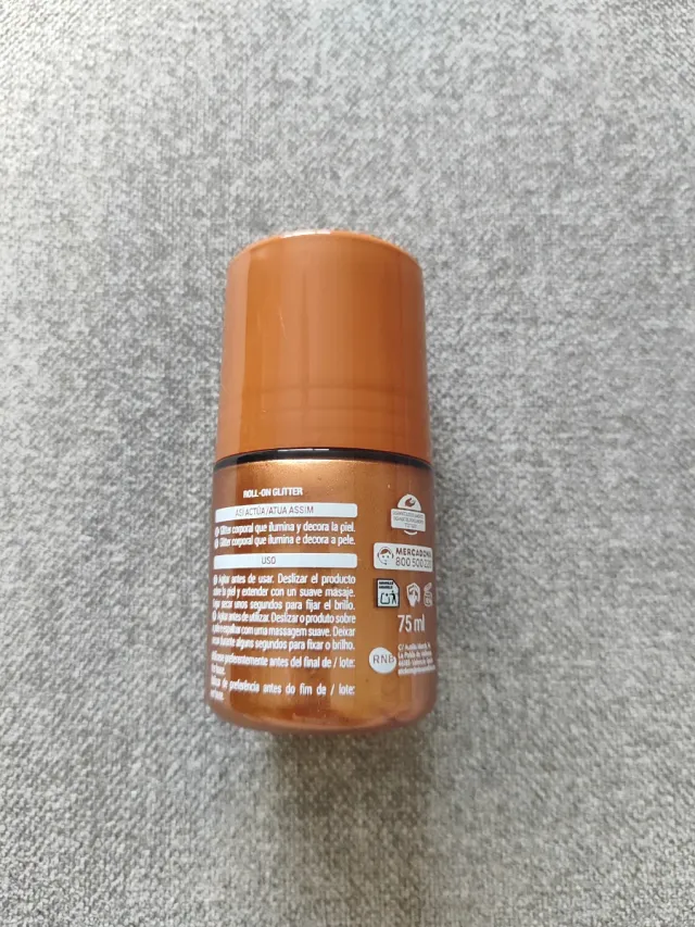 Muru Muru Roll-on Glitter Dorado Naranja