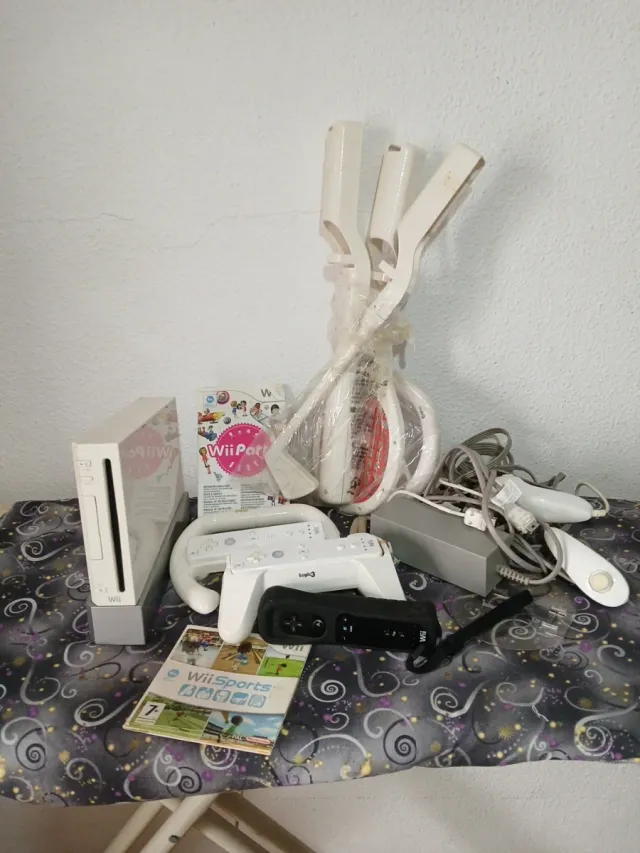 Nintendo Wii Consola + Accesorios + Juegos,3mandos