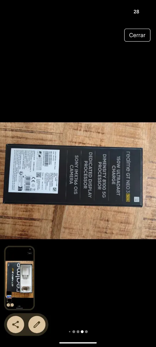 Realme GT Neo 3 150W Azul