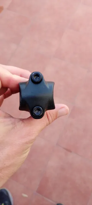 Potencia de bicicleta negra