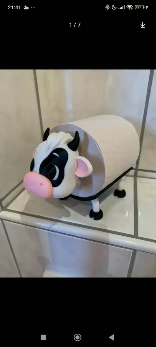 Soporte para papel higiénico.