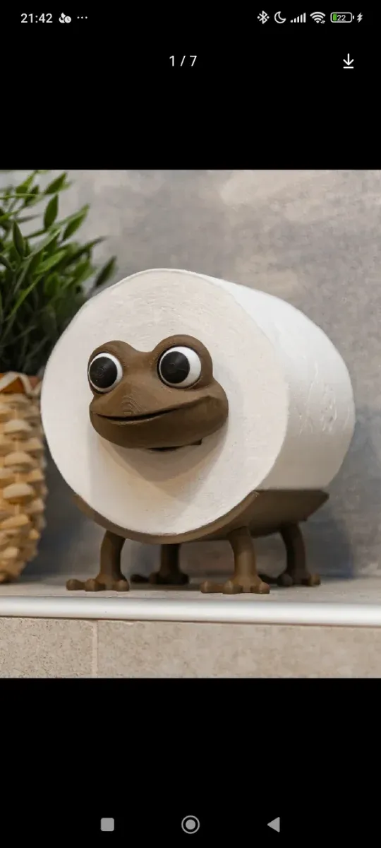 Soporte para papel higiénico.