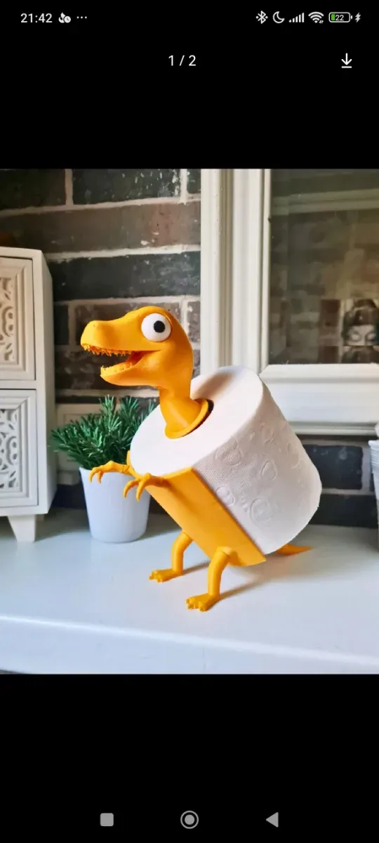 Soporte para papel higiénico.