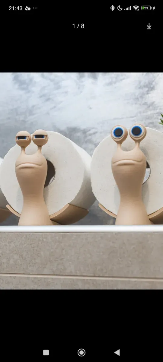 Soporte para papel higiénico.