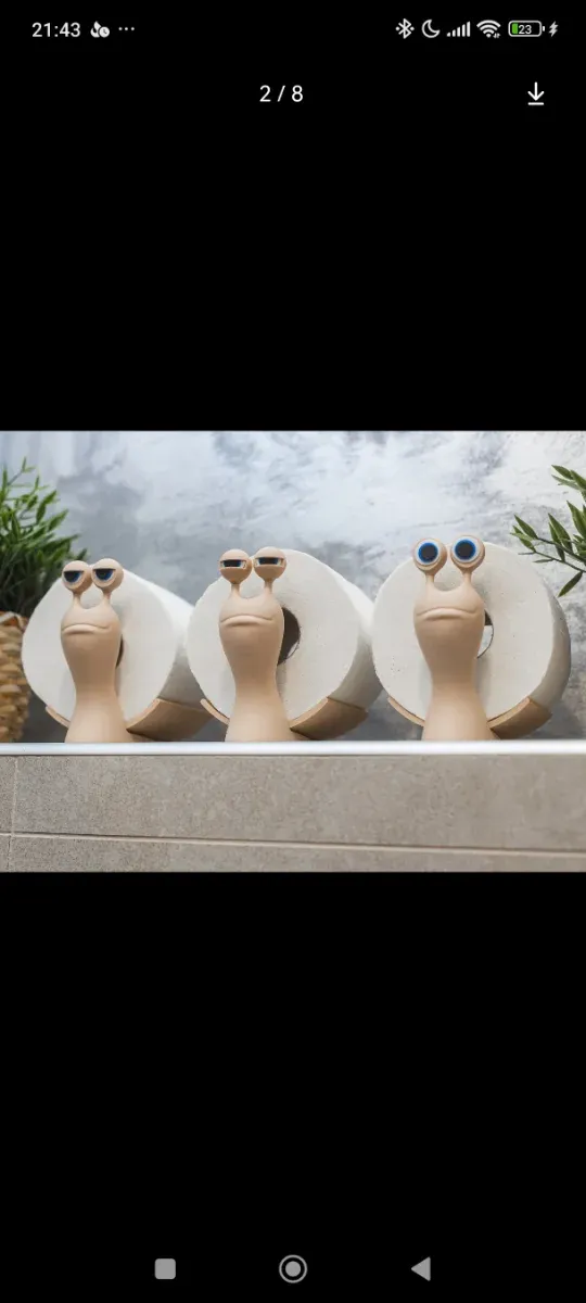 Soporte para papel higiénico.