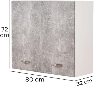 Pensile da Cucina a Parete, Armadio Sospeso in Leg