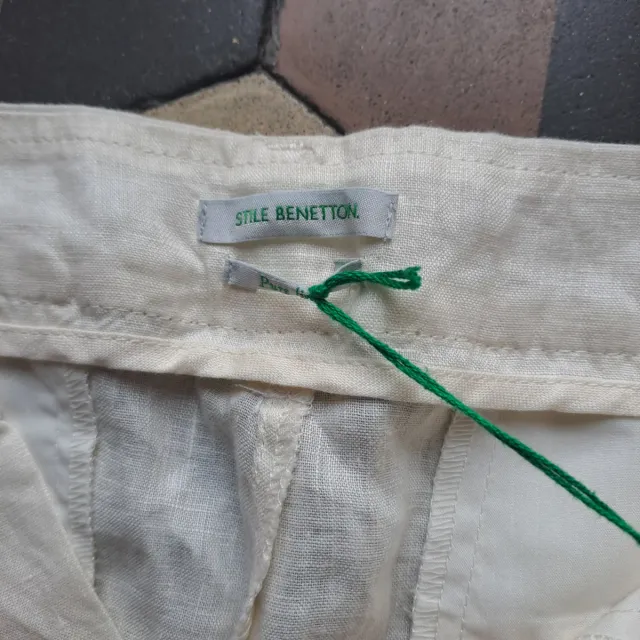 Pantaloni Benetton - bianchi - donna