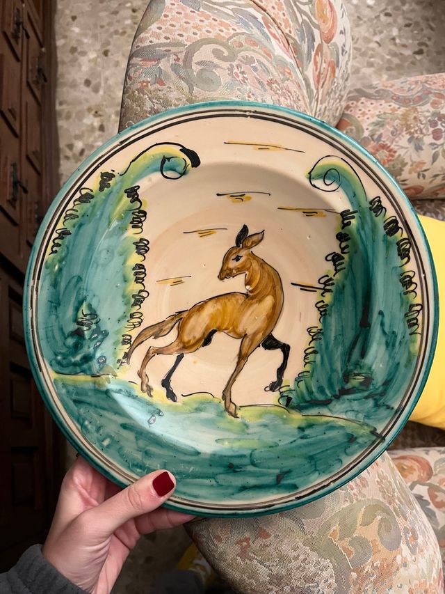 Platos Cerámica Talavera Ciervo