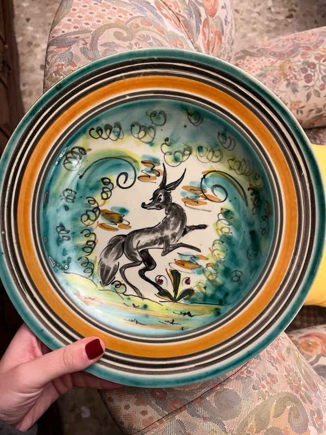Platos Cerámica Talavera Ciervo
