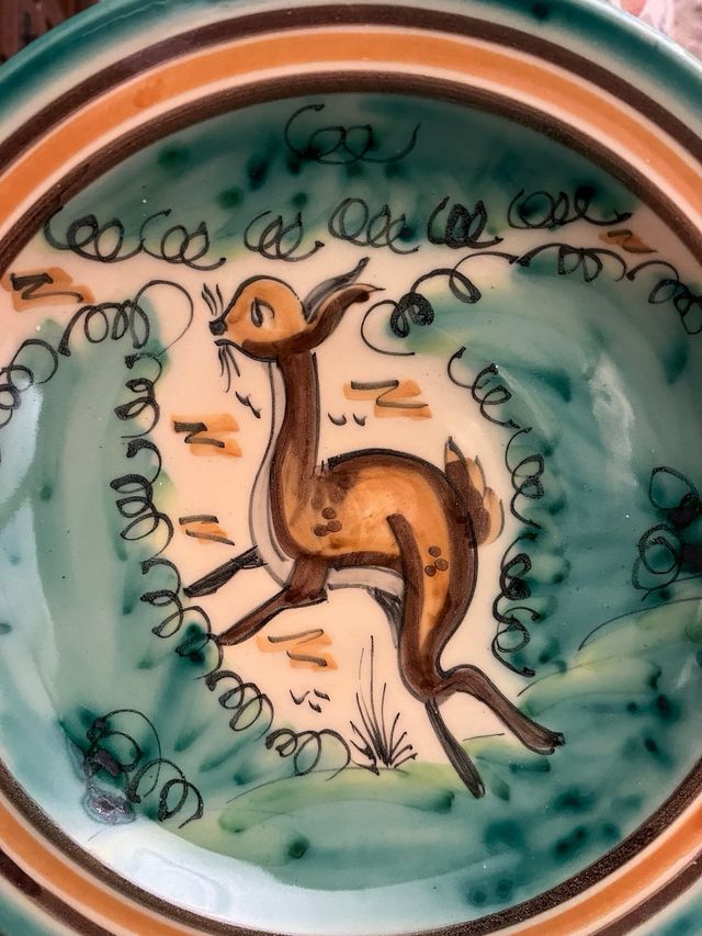 Platos Cerámica Talavera Ciervo