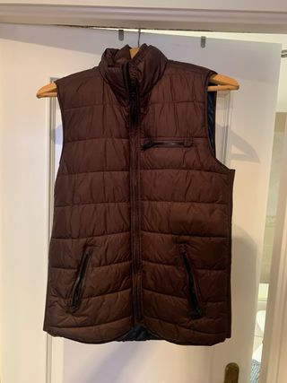 Chaleco Zara Hombre Granate
