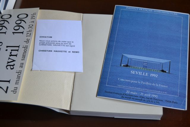 EXPO 92: Concurso para el pabellón de Francia 1990