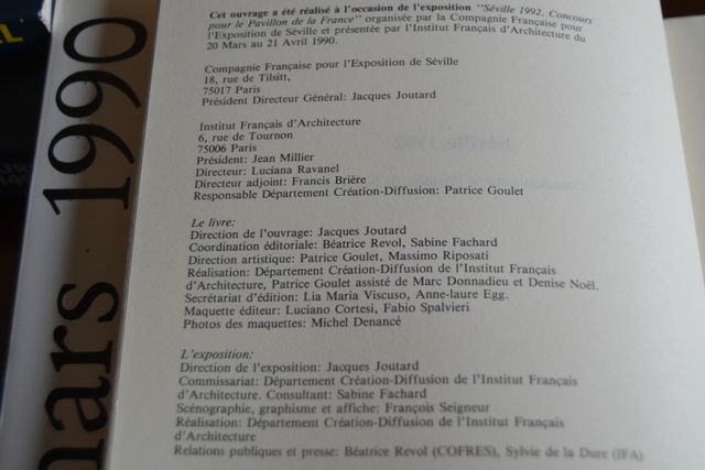 EXPO 92: Concurso para el pabellón de Francia 1990
