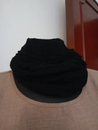 Scaldacollo Double Face Nero e Grigio