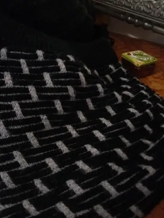 Scaldacollo Double Face Nero e Grigio