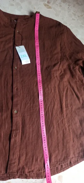 Camisa hmbre cuello mao tXXL a estrenar