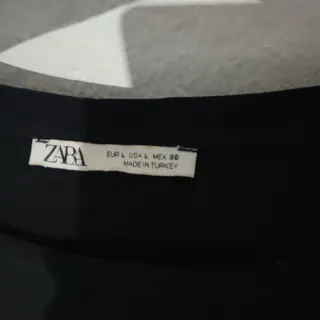 Vestido Zara Negro Talla L