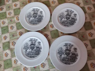 4 Antiche Tazze Principi del XIX Secolo