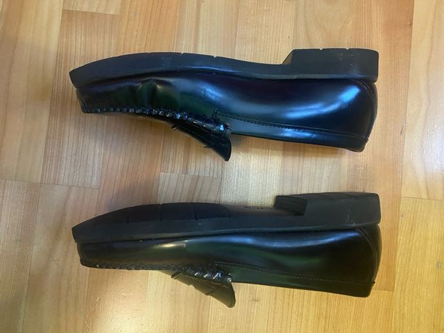 Zapatos Sebago Cuero Negro Talla 41.5