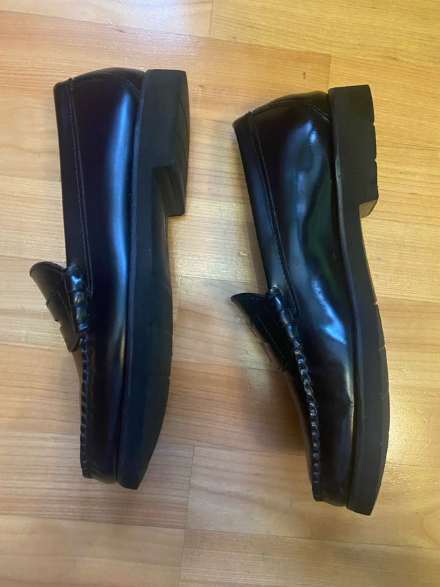 Zapatos Sebago Cuero Negro Talla 41.5