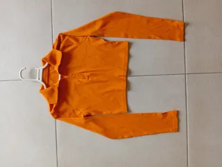 Camiseta naranja manga larga