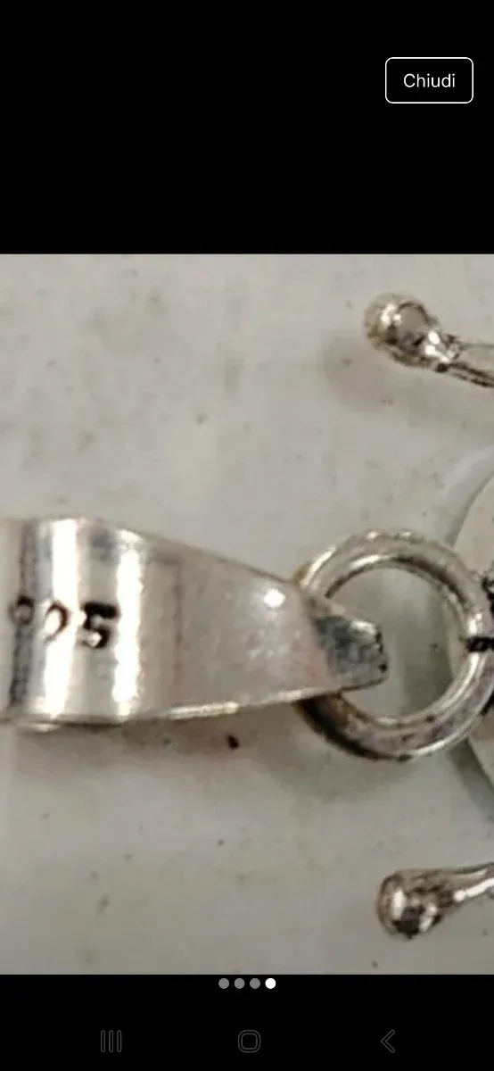 Pendente Argento 925 con Pietra Naturale