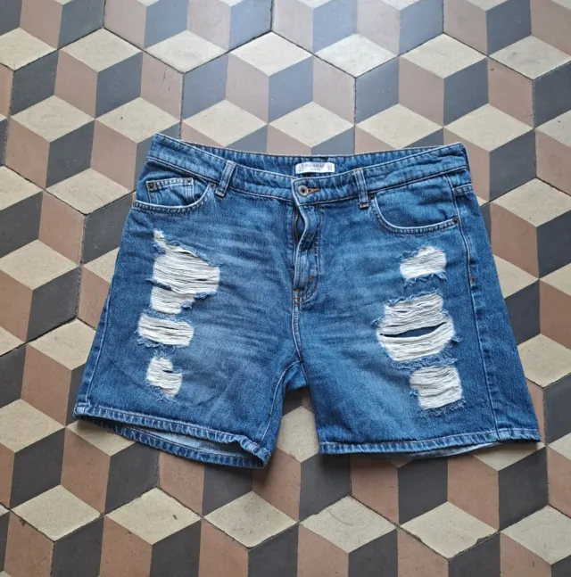 Pantaloncini jeans donna Pull&Bear strappati