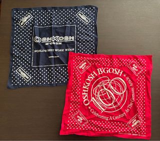 2 Pañuelos OshKosh B'gosh Vintage Azul y Rojo