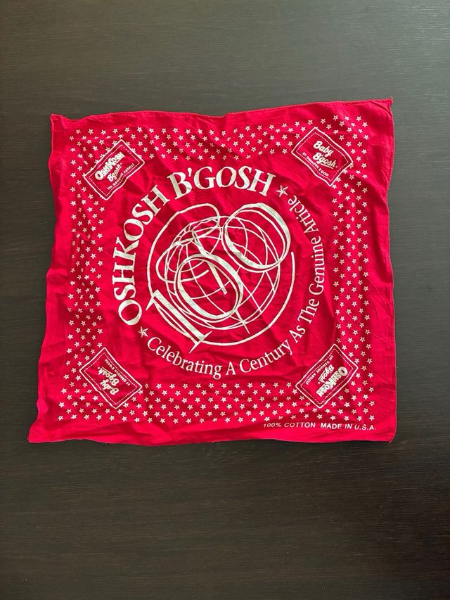 2 Pañuelos OshKosh B'gosh Vintage Azul y Rojo