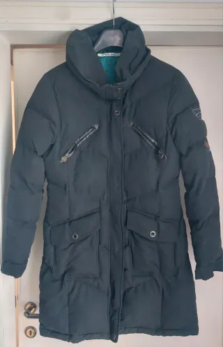 Giubbotto lungo donna nero imbottito