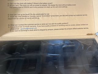 Reloj Digital Chkosda Negro/Blanco con atenuador,