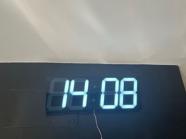 Reloj Digital Chkosda Negro/Blanco con atenuador,