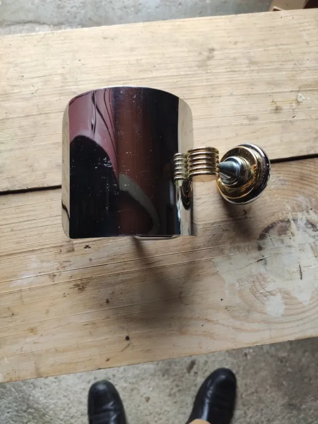 Portarrotolo WC in Metallo Oro e Argento