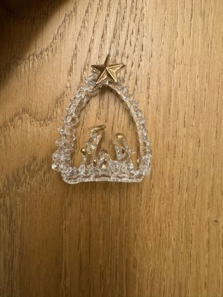 Presepe Natività Vetro Soffiato Stella Oro