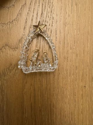 Presepe Natività Vetro Soffiato Stella Oro