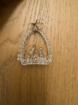 Presepe Natività Vetro Soffiato Stella Oro