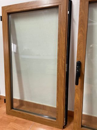 Lote de 2 Ventanas Completas de aluminio