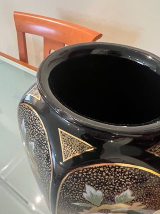 Jarrón Italiano Venecia Cerámica Florales