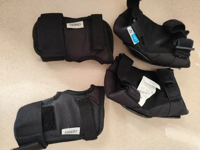 Rodilleras y Muñequeras Oxelo Talla S