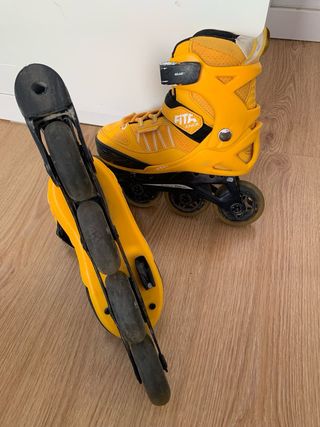 Patines Oxelo Amarillos, talla 31-35