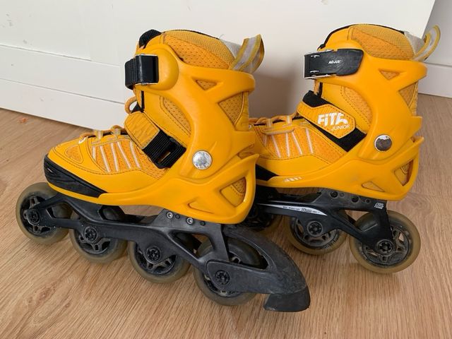 Patines Oxelo Amarillos, talla 31-35