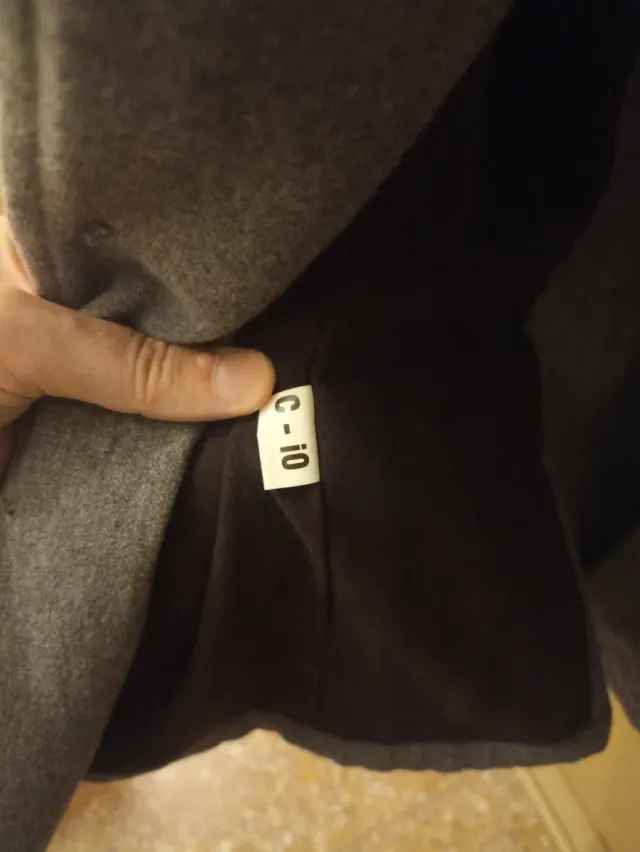 Giacca stile militare grigia taglia L/XL